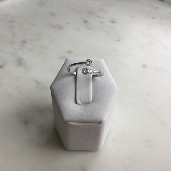 Sale $12! Sterling Silver Adjustable Cz Ring - Picture 6 of 16